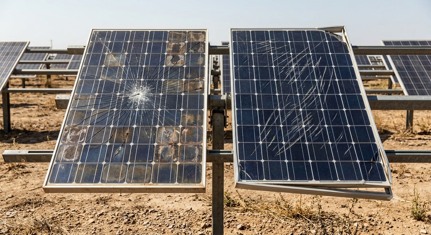 Damaged PV modules